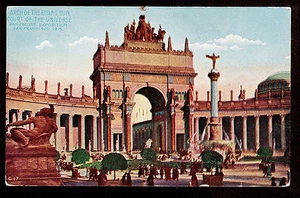 1915 Arch of Rising Sun PPI exposition San Francisco California postcard - Picture 1 of 2