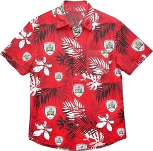 Barnsley FC - Official Mens Button Up Crest Repeat Shirt - Picture 1 of 3