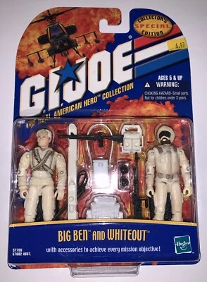 Hasbro 2000 G.I. Figuras de acción Joe Big Ben y Whiteout 2 GI Joe sin usar, en caja ¡Nuevo aspecto!! Foto 1 de 2