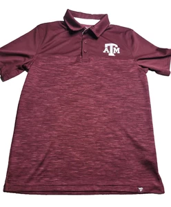 3745 Fanatics Mens Medium Texas A&M Aggies ATM Polo Aggie Football Polo Athletic - Imagen 1 de 6