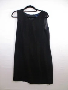 Karen Scott 12 V Neck Wide Strap Short Dress Lined Zip Close - Picture 1 of 10
