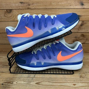 Nike Tennis Shoes UK 10 Zoom Vapor 9.5 Tour Purple RF Federer Roland Garros 2015 - Picture 1 of 13