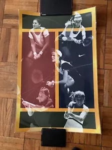 NIKE 90s Women’s Tennis Poster Davenport Seles Pierce Fernandez Coetzer - Picture 1 of 2