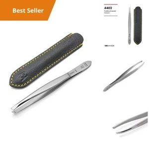 Professional German Tweezers Slanted Tip for Eyebrow Shaping Facial Hair Removal - Picture 1 of 6