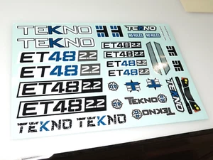 TKR9605 TEKNO ET48 2.0 TRUGGY DECALS - Picture 1 of 1