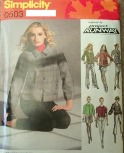 Chaqueta Simplicity 0503 SIN CORTAR Patrón Proyecto Pasarela 4-6-8-10-12/12-14-16-18-20  - Imagen 1 de 2