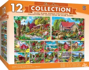 MasterPieces Alan Giana Jigsaw Puzzle Set - 12 Pack for Adults & Family Fun - Picture 1 of 6