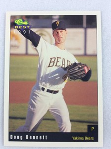 1991 Yakima Bears-Classic BEST Minor League Baseball Card-Doug Bennett