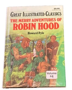 Great Illustrated Classics HC 1990 The Merry Adventures Of Robin Hood Vol 4 - Picture 1 of 3