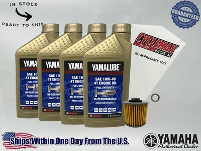 Kit de cambio de aceite Cyclemax totalmente sintético Yamalube para Yamaha VIRAGO 750 1981-1983 Foto 1 de 4