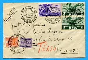 SOPRATASSA INSUFFICIENTE +AISCIA (HARAR) / VAGLIA E RISPARMI su SOMALIA (291011) - Bild 1 von 2