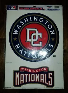 MLB Washington Nationals Ultra Decal Removable Sticker 2 pack Car Wall - Picture 1 of 3