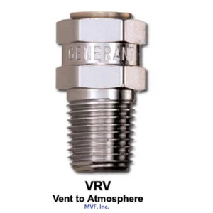 1/2" MNPT Vent Relief Valve 316S/S Generant 3# Cracking Pressure VRV-500SS-V-3 - Picture 1 of 3