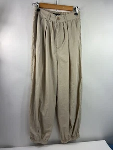 Zara Woman's Parachute Pants Size S Tan Brown Pull On Hipster 90s Skater - Picture 1 of 10