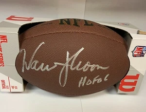 NFL Wilson WARREN MOON Autographed Auto Signed "HOF 06" Football COA FREE S&H - Picture 1 of 6