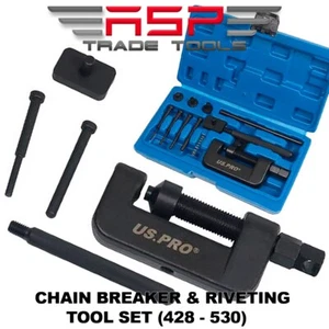 US PRO TOOLS Chain Breaker & Riveting Tool Set (428 - 530) 6826 - Picture 1 of 4