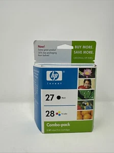 HP Inkjet Cartridges Black / Tri-Color Combo Pack 27 28 New Aug. 2008 - Picture 1 of 3