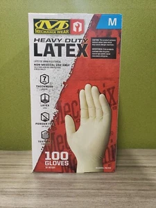 100 Mechanix Wear Medium 7 MIL Textured Heavy Duty Mechanic Latex Gloves - Foto 1 di 2