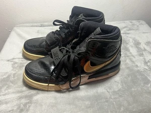 Nike Air Jordan Legacy 312 Größe 7 Y GS Schwarz Metallic Gold AT4040-007 - Bild 1 von 5