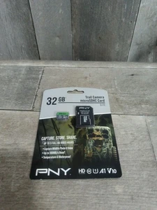 PNY 32GB Elite Trail Camera Deer Hunting MicroSDHC Card W/ SD Card Adapter New - Picture 1 of 2