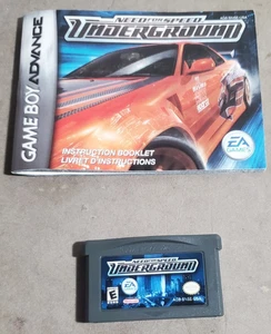 NEED FOR SPEED: UNDERGROUND NINTENDO GAMEBOY ADVANCE SP GBA Cartridge Anleitung - Bild 1 von 2