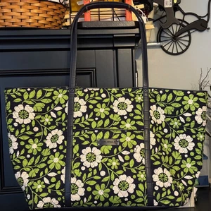 Vera Bradley X-Large LUCKY YOU Kunstleder BEUTELTASCHE GETRIMMT VERA TRAVELER -XPO - Bild 1 von 13