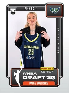 Paige Bueckers 2024-25 Panini Instant WNBA Draft Night #1 Dallas Wings - IN HAND - Picture 1 of 2