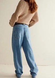 Free People Neu mit Etikett Crossroads Mid Rise Slim Straight Jeans Größe 31 - Bild 1 von 5