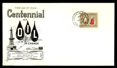Mayfairstamps Canada FDC 1958 Oil Drops Factory Well First Day Cover aau_78061 - Image 1 of 2