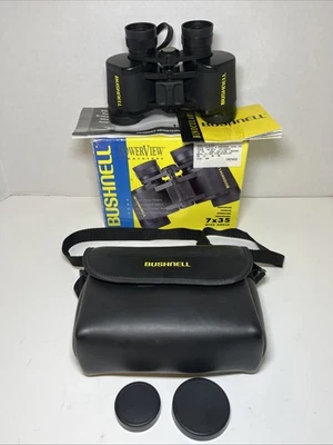 Bushnell Powerview Dewalt 7x35 13-7307 Binoculars Black Soft Case  - Image 1 of 4
