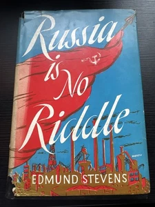 Russia is no Riddle Edmund Stevens 1945 Signed HCDJ - Bild 1 von 7
