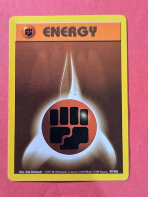 1999 Pokemon Base Unlimited #97 Fighting Energy, C, NF/H, cds5 - Image 1 of 3