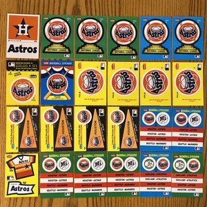(24) Stickers assortis Houston Astros Fleer Team années 80 et 1990 - Photo 1/5
