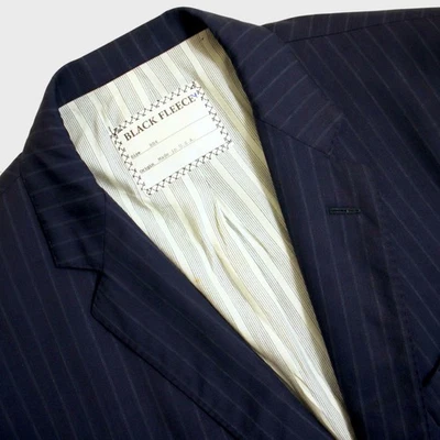 Brooks Brothers Black Fleece BB4 Sport Coat 44R Blue Stripe Dual Vent 3/2 Roll - Image 1 of 4