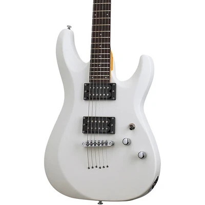 Schecter Guitar Research C-6 Deluxe Electric Guitar Satin White - Image 1 of 4