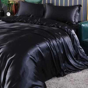 Luxury Bedding Set with Duvet Cover Bed Cover Kit 4pcs Bed Cover Bed Linen Sets - Picture 1 of 37