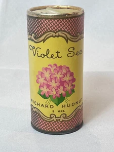 Richard Hudnut Violet Sec Talcum Powder 5 Ozs Container New York Paris - Picture 1 of 9