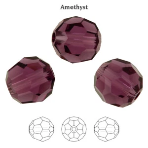 Superior PRIMERO 5000 Round Crystal Beads * Many Sizes & Colors - Picture 1 of 48