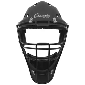 Champion Hockey Style Catcher's Helmet Black New - Picture 1 of 4
