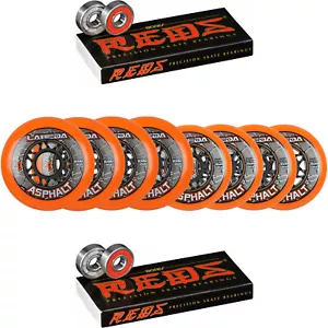 Labeda Asphalt Inline Roller Hockey Räder 76 mm/80 mm FILO orange 85A Knochen rot - Bild 1 von 1