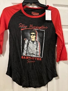Stranger Things Steve Harrington Juniors Shirt Size Small By Netflix - Picture 1 of 3