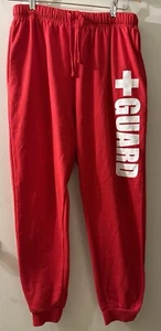 Pantaloni da jogging Blarix Lifeguard rossi unisex taglia grande pantaloni della tuta Activewear Beachy - Foto 1 di 8