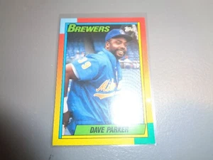 Dave Parker Brewers 1990 Topps Traded Baseball Card #86T - Bild 1 von 2