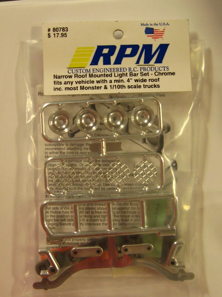 RPM 80783 Roof Mount Light Bar Narrow (Chrome) - Image 1 of 1