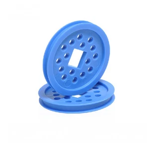 2pcs 48mm Blue Timing Pulley 12mm Square Hole Plastic Sheave Belt Pulley DIY - Picture 1 of 3