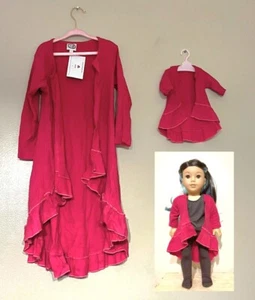 Girl & 18" Doll matching Cardigan Outfit - ( Doll is NOT included ) - Picture 1 of 2