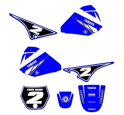 Yamaha PW 80 Graphics Years 1983 - 2020 PW80 DECO STICKERS DECALS BLUE -SEND MSG - Image 1 of 2