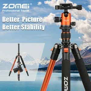 ZOMEI Q555 Professional Aluminium Tripod&Ball Head Travel for Canon Nikon Camera - Picture 1 of 12