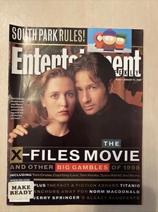 ENTERTAINMENT WEEKLY Mag January 1998  X Files Gillian Anderson David Duchovny - Picture 1 of 1
