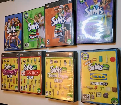 Sims 2 PC Lot. Base Game, 4 Expansion Packs/5 Stuff Packs. Tested, Keys Included - Image 1 of 4